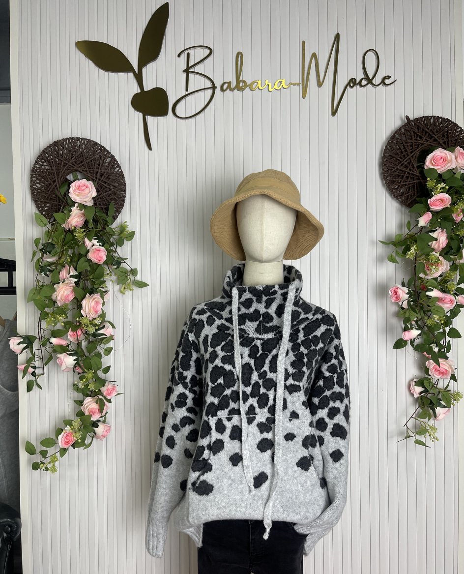 FallStil® - "Going Wild" Pullover mit Leopardenmuster