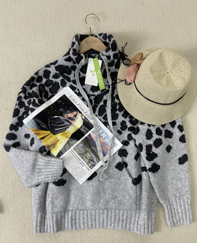 FallStil® - "Going Wild" Pullover mit Leopardenmuster