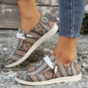 BioBlüte® - Aztekenmuster Komfort-Freizeit Sneaker