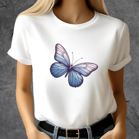 Blauer Schmetterling T-Shirt