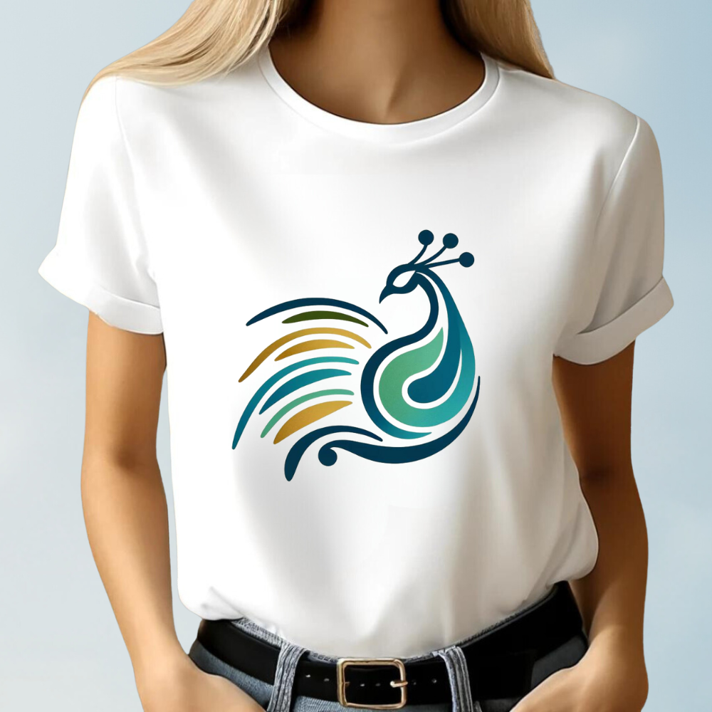 Eleganter Pfau T-Shirt