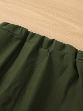 BioBlüte® - Olivgrüne Cargo-Jogging Komfort-Hose