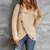 Monci® - Einfarbiger Rollkragenpullover in Apricot