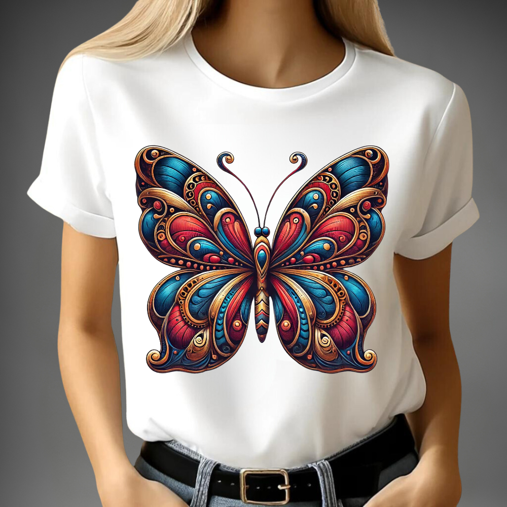 Farbenfroher Schmetterling T-Shirt