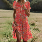 CoralDiamonds Ethno-Kleid