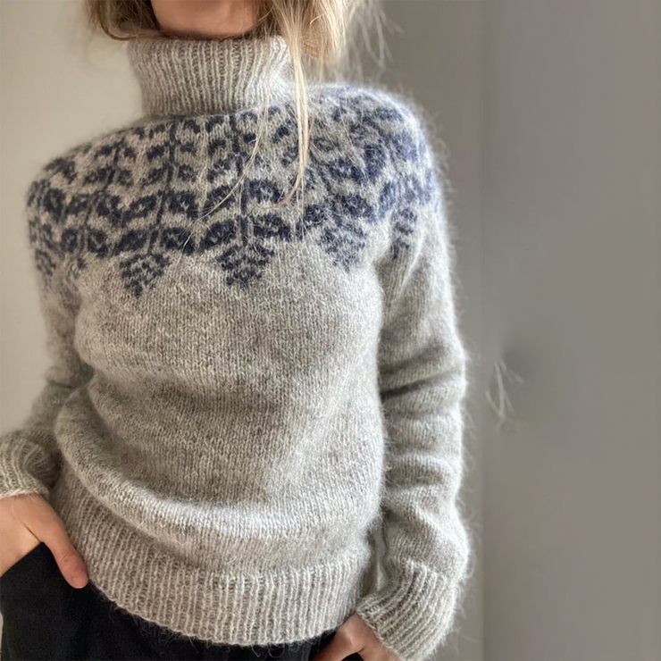 Celestial® - Gemütlicher Print-Pullover mit hohem Halsausschnitt