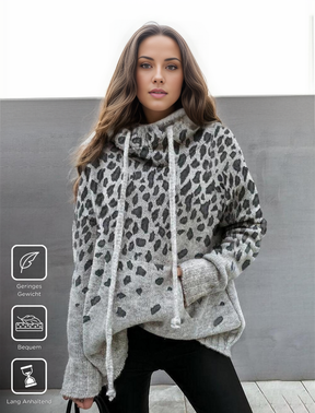 FallStil® - "Going Wild" Pullover mit Leopardenmuster